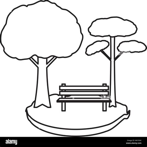 Park Trees Clipart White And Black