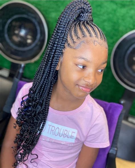 Latest Black Braided Hairstyles For Kids 2021