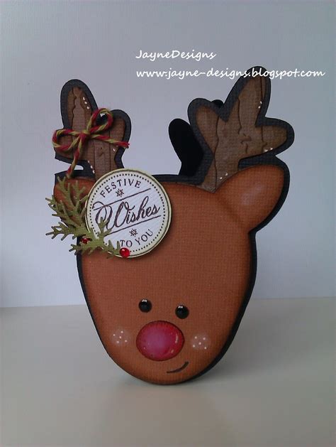 JayneDesigns: Reindeer Christmas Card!