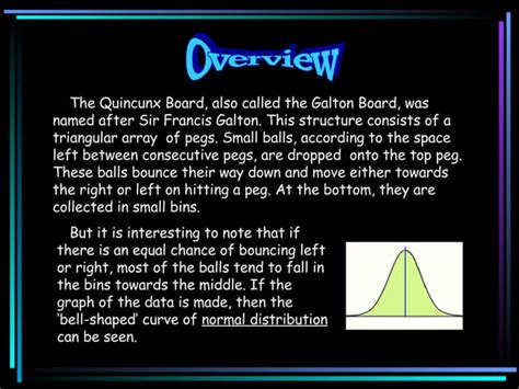 Quincunx Board Experiment | PPT