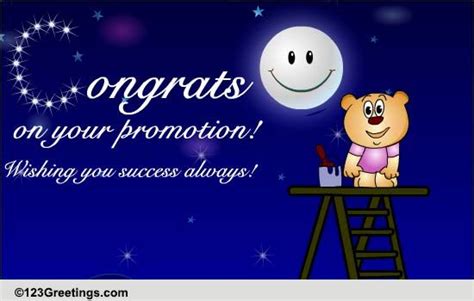 Congratulations Promotion Cards, Free Congratulations Promotion Wishes | 123 Greetings