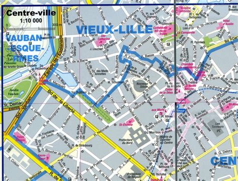 Lille Tourist Map City Plan Of Photos 1725×1311 Attachments With Regard ...