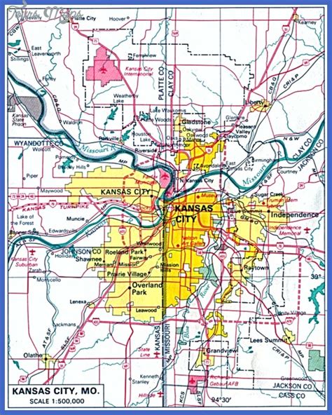 Kansas City Subway Map - ToursMaps.com