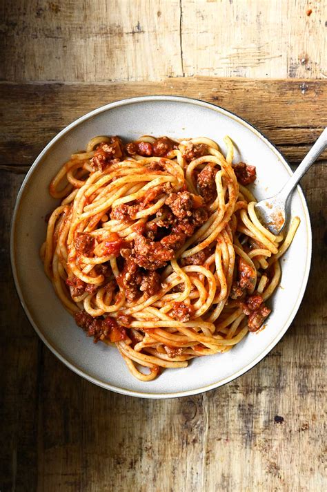 Greek Style Spaghetti - Serving Dumplings