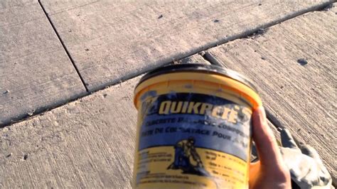 How to patch concrete driveway with quikrete [AlanX studio] - YouTube