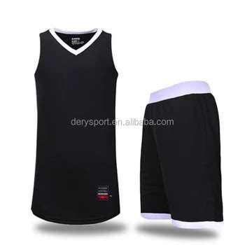 Mens Breathable Plain Black Basketball Jersey Style For Active Team - Buy Plain Black Basketball ...