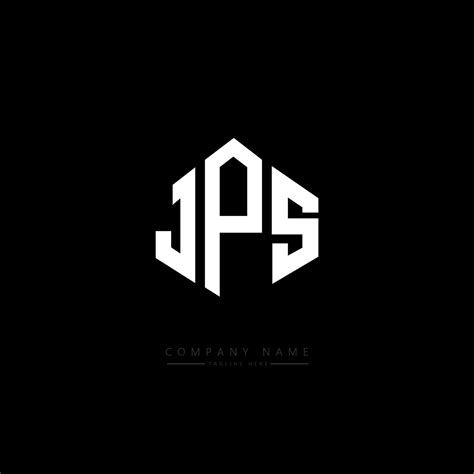 JPS letter logo design with polygon shape. JPS polygon and cube shape logo design. JPS hexagon ...