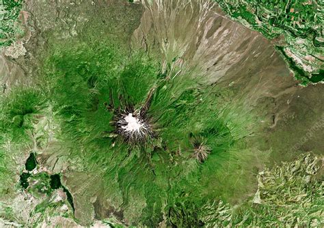 Mount Ararat, satellite image - Stock Image - C003/5099 - Science Photo Library