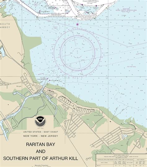 NOAA Nautical Charts of Raritan Bay and Southern Part of - Etsy