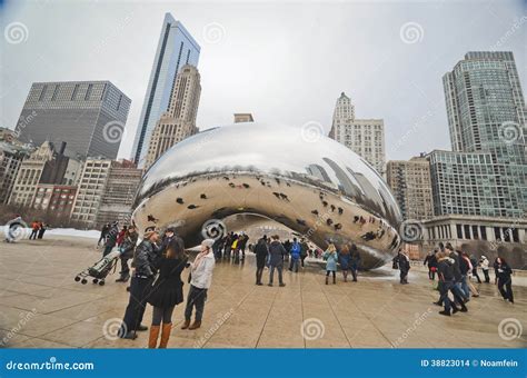 Chicago bean editorial stock image. Image of skyscraper - 38823014