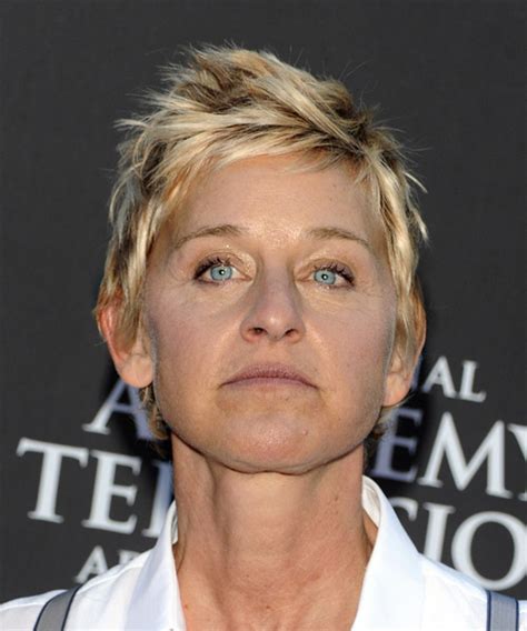 Ellen DeGeneres Short Straight Hairstyle - Hairstyles