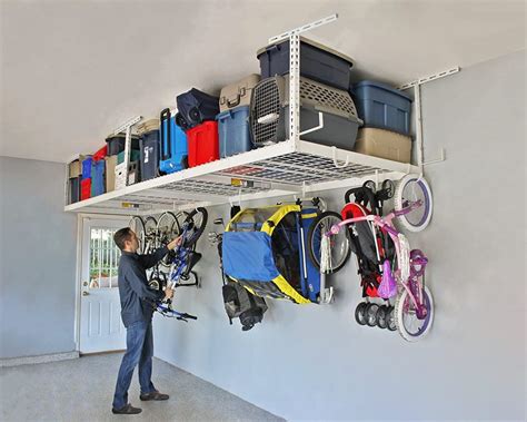 15 Super Useful Overhead Garage Storage Racks | Storables