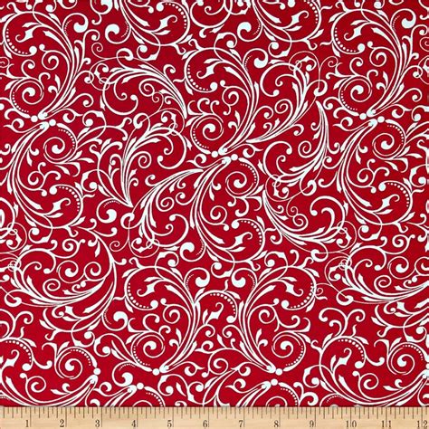 Holiday Frost Fleur Red | Christmas paper, Scrapbook background ...