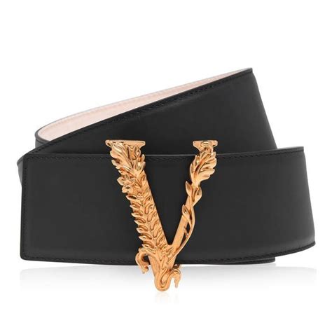 Black K41OT - VERSACE - V Logo Belt | Discount bags, Belt, Cruise fashion