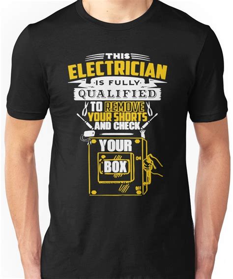 'Electrician' T-Shirt by designforall | Electrician t shirts, T shirt ...