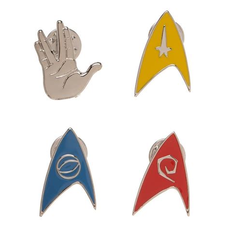 Star Trek Lapel Pins Set Star Trek Accessories Star Trek Gift - Star Trek Pins Star Trek Fashion ...