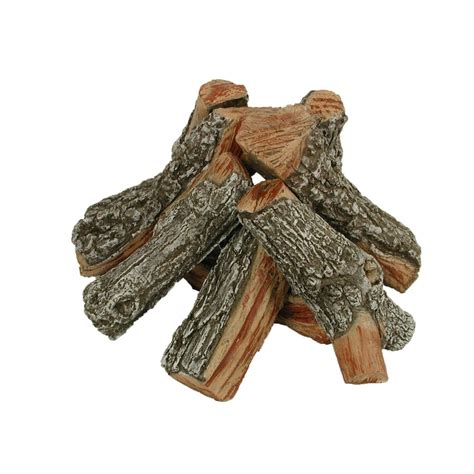 Rasmussen 12-Inch Bark/Split Fire Pit Logs - Round Stack (Logs Only - Burner Not Included) : BBQGuys