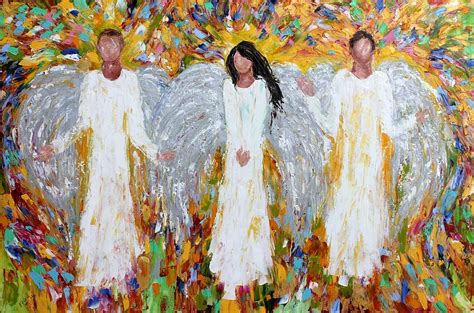 Angels Three Painting by Karen Tarlton - Fine Art America