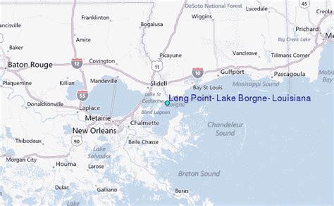 Long Point, Lake Borgne, Louisiana Tide Station Location Guide