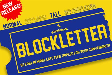 College Block 2.0 Font by Sharkshock · Creative Fabrica