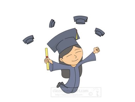 Graduation Animated Clipart: graduate-jumping-animation