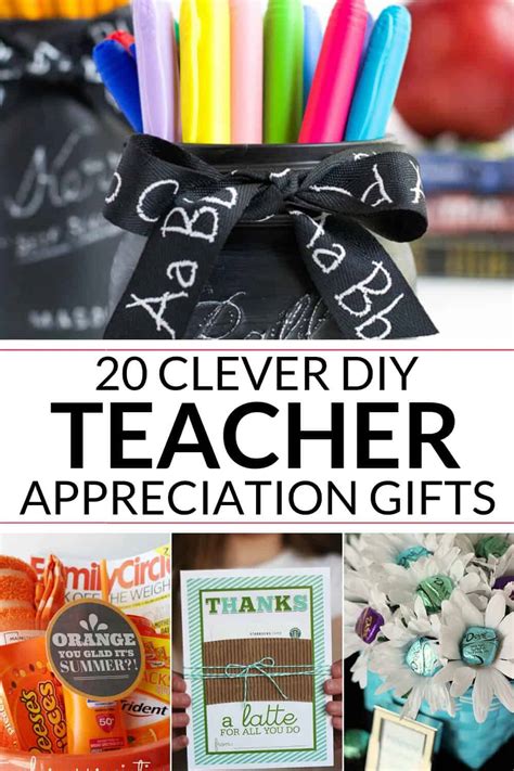 20 Clever DIY Teacher Appreciation Gifts | It Is a Keeper