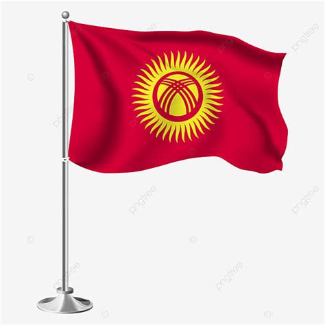 Kyrgyzstan Flag Vector PNG Images, The National Flag Of Kyrgyzstan, Kyrgyzstan, Kyrgyzstan Flag ...