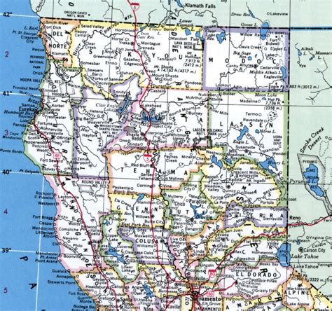 Oregon S California Map With Cities California Oregon Border Map ...