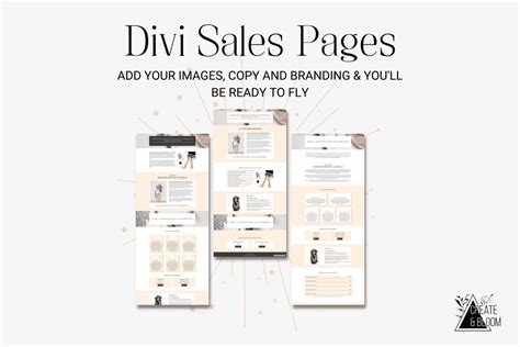 Sales Page Templates - Business Templates by Create & Bloom