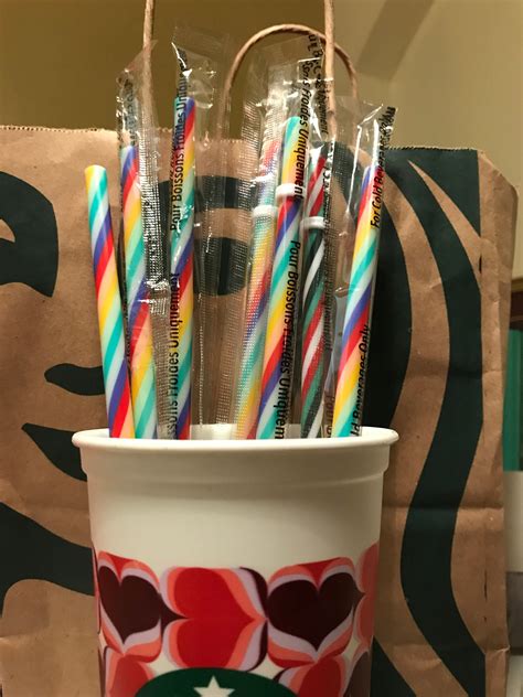 Starbucks Rainbow Straw Reusable Straw Starbucks Cold Cup | Etsy