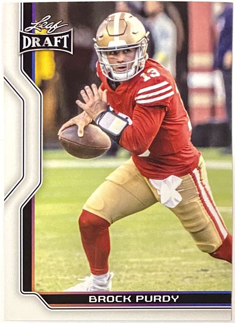 Brock Purdy 2023 Leaf Draft San Francisco 49ers Football Card - KBK Sports