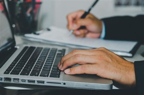 Close up hand typing on computer laptop keyboard 3317188 Stock Photo at ...