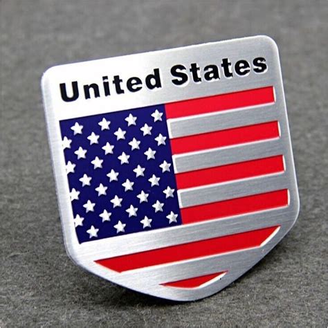1pc CarS Door Fender Shield American Logo National Flag Emblem Sticker ...