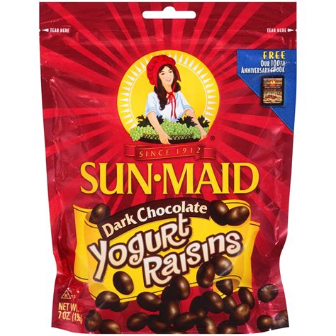 Sun-Maid Dark Chocolate Yogurt Raisins, 7 Oz. - Walmart.com - Walmart.com