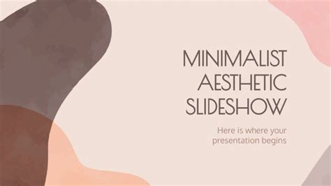 Detail Minimalist Aesthetic Slideshow Google Slides & Ppt Template