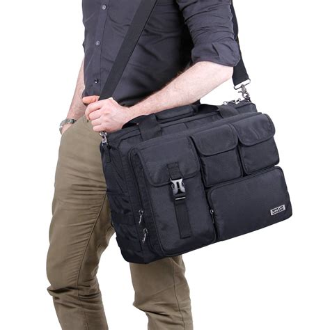 Lifewit 17 inch Men's Military Laptop Messenger Bag Multifunction ...