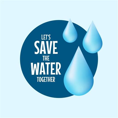 Save Water Logo Vector