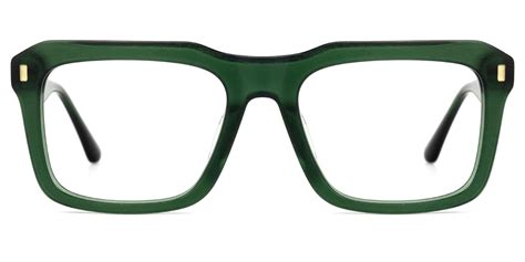 Destiny Square Green Glasses