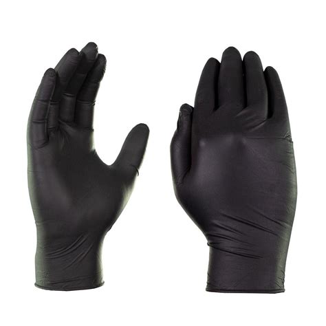 Black Nitrile Gloves (100 Gloves/Box) - Industrial Safety Products