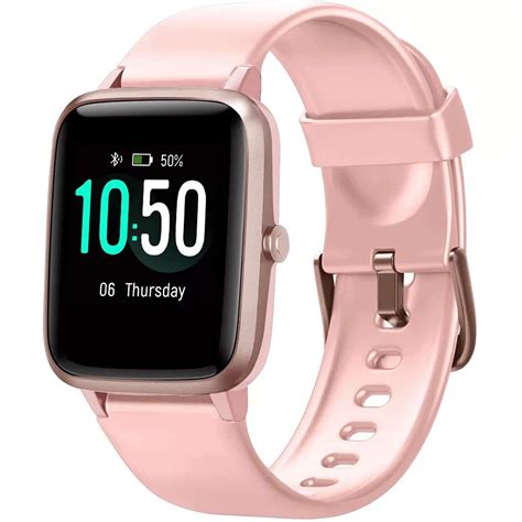 Letsfit ID205L Smart Watch & Fitness Tracker with Heart Rate Monitor - Pink | The Home Depot Canada