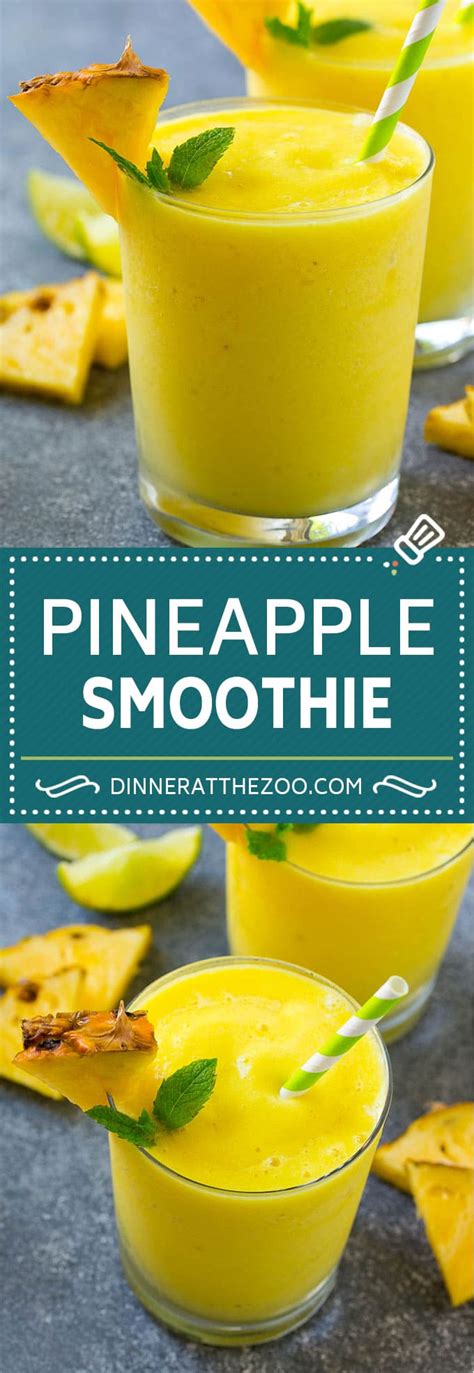 Pineapple Smoothie - Dinner at the Zoo