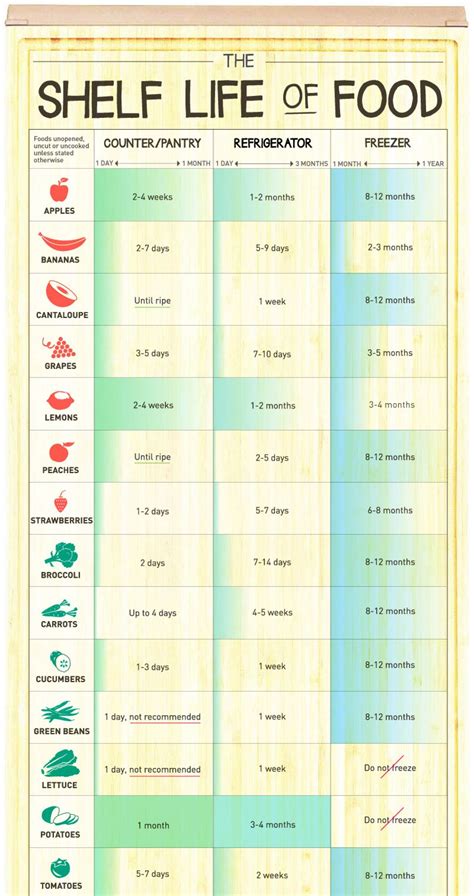 Food shelf, Food shelf life, Cooking basics