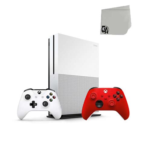 Microsoft Xbox One S 500GB Gaming Console with Pulse Red Controller Included BOLT AXTION Bundle ...