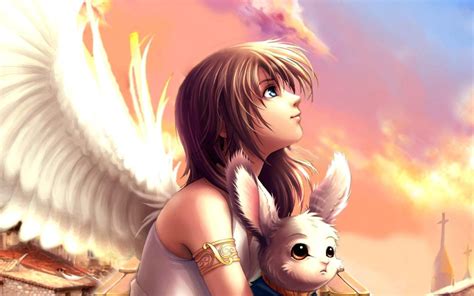 Cute Angel Anime Girl Wallpapers - Wallpaper Cave