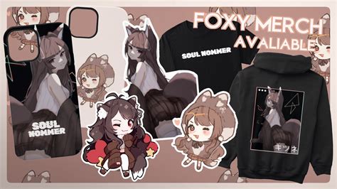 Foxplushy🤍🌸(キツネ)Vtuber on Twitter: "🤍 FOXY MERCH!~ 🤍 --——— ⋆ ˚｡⋆୨୧ ...