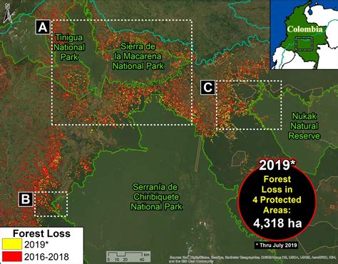 MAAP106Protected Areas Zoom Map. Deforestation in four protected areas ...