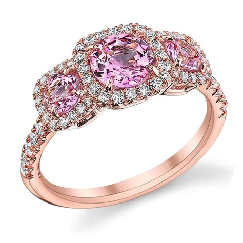 rose gold pink diamond engagement rings | Pink diamond engagement ring ...