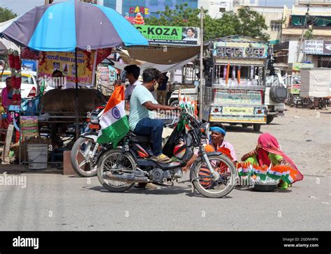 Beawar, Rajasthan, India, August 14, 2021: Street vendors selling ...