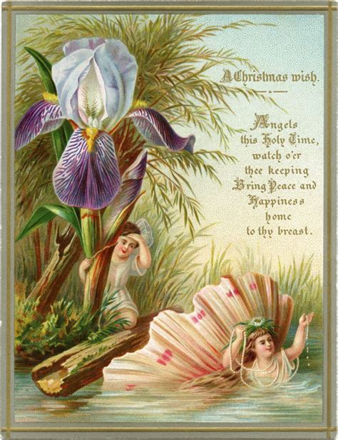 Victorian Christmas Card Angels - Old Design Shop Blog