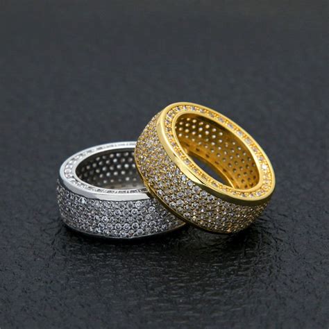 2019 Hiphop Rapper Ring For Men 2018 New Fashion Hip Hop Gold Silver ...